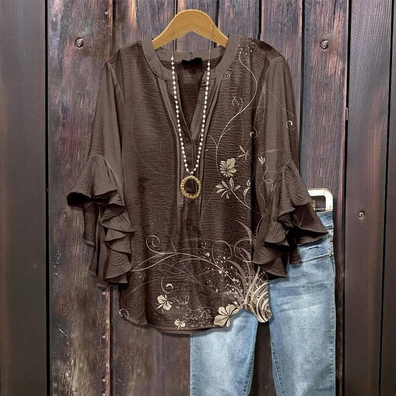 Zoe Vintage Floral Blouse