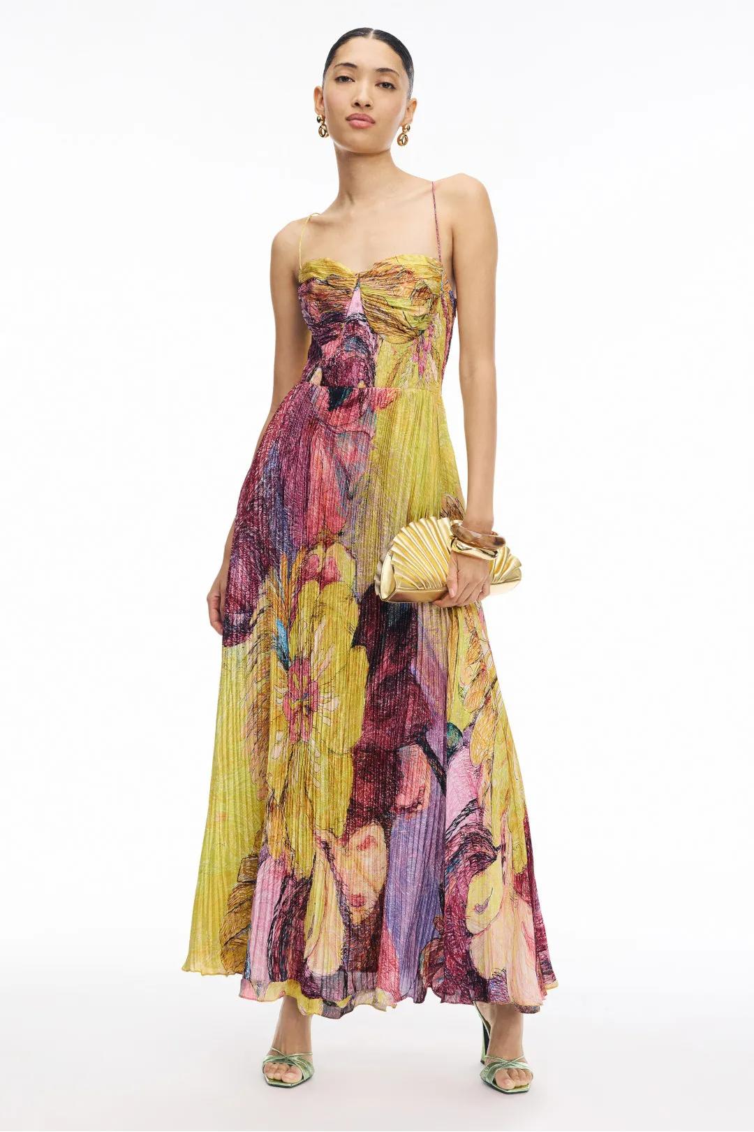 Sophie - Ikat Print Maxi Dress