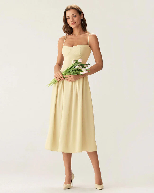 Eva - Elegant Midi Slip Dress