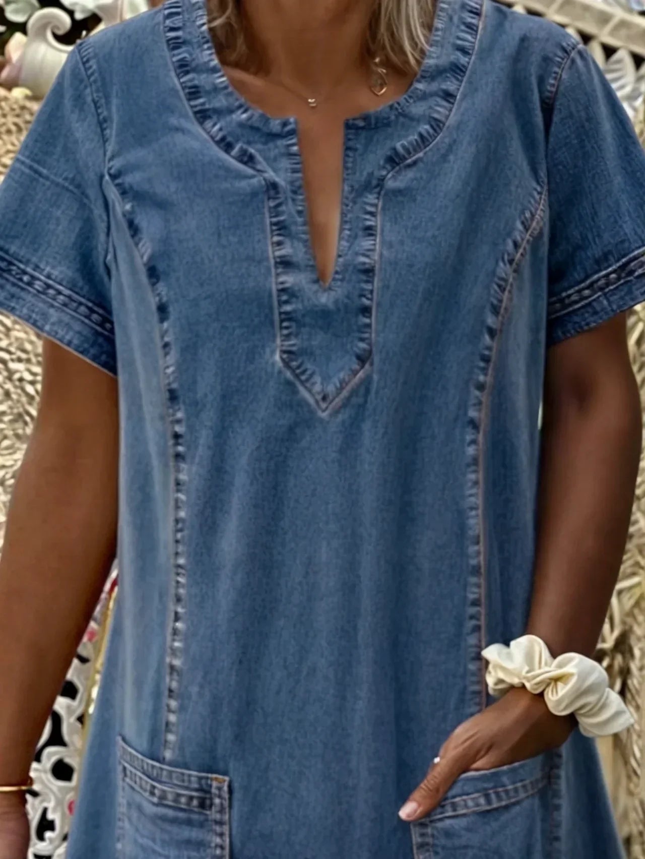 Sophie Denim Shift Dress