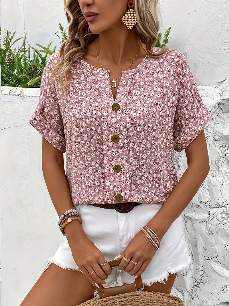 Sophie Floral Tummy-Cover Blouse