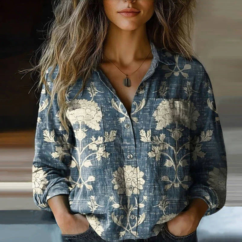 Clara Vintage Spring Blouse