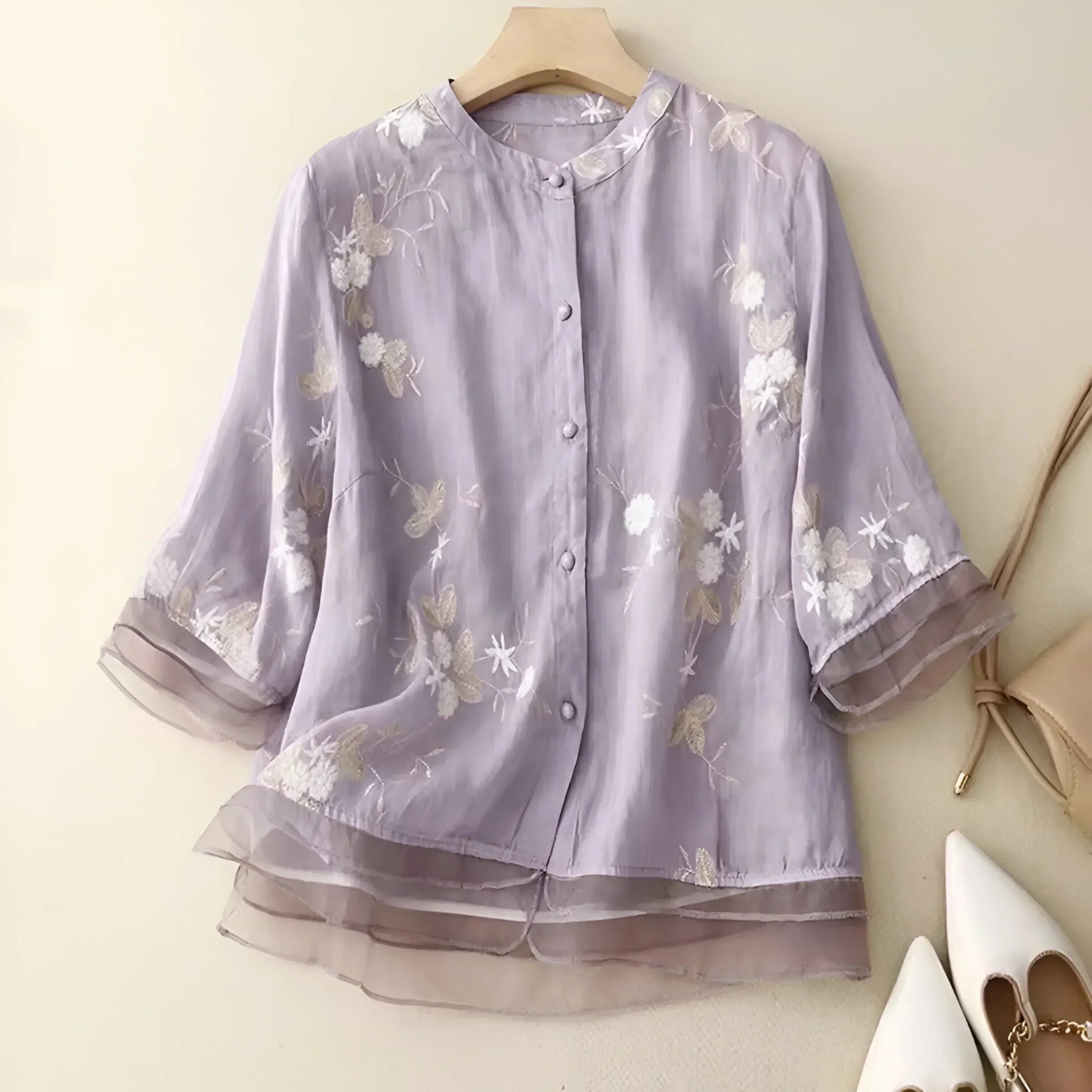 Vanessa Floral Silk Blouse