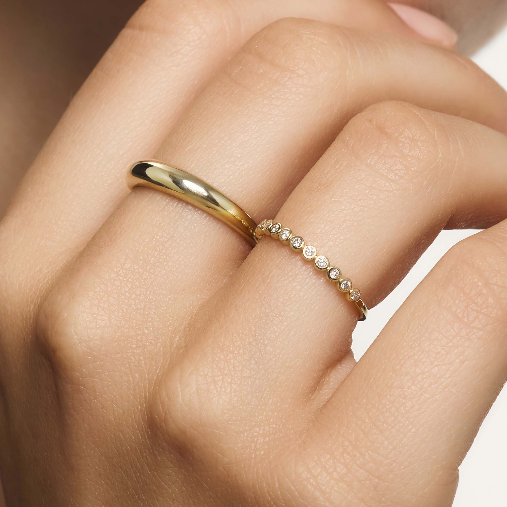 Luna - Pearl Diamond Ring