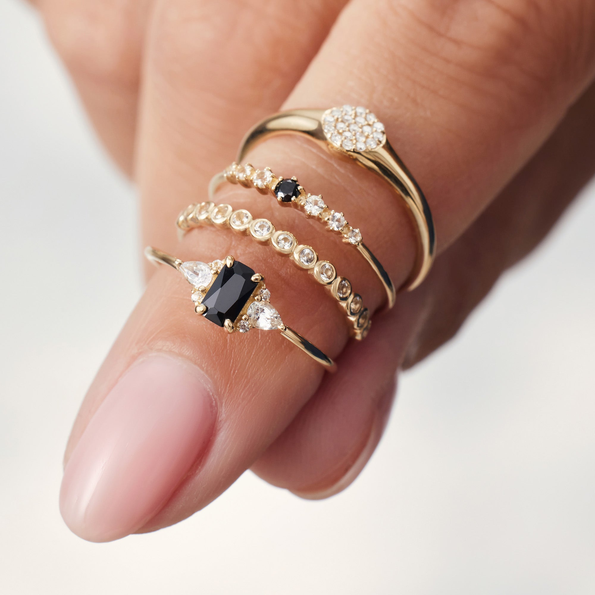 Luna - Pearl Diamond Ring