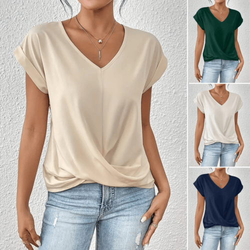 Mira - Elegant V-Neck Tee