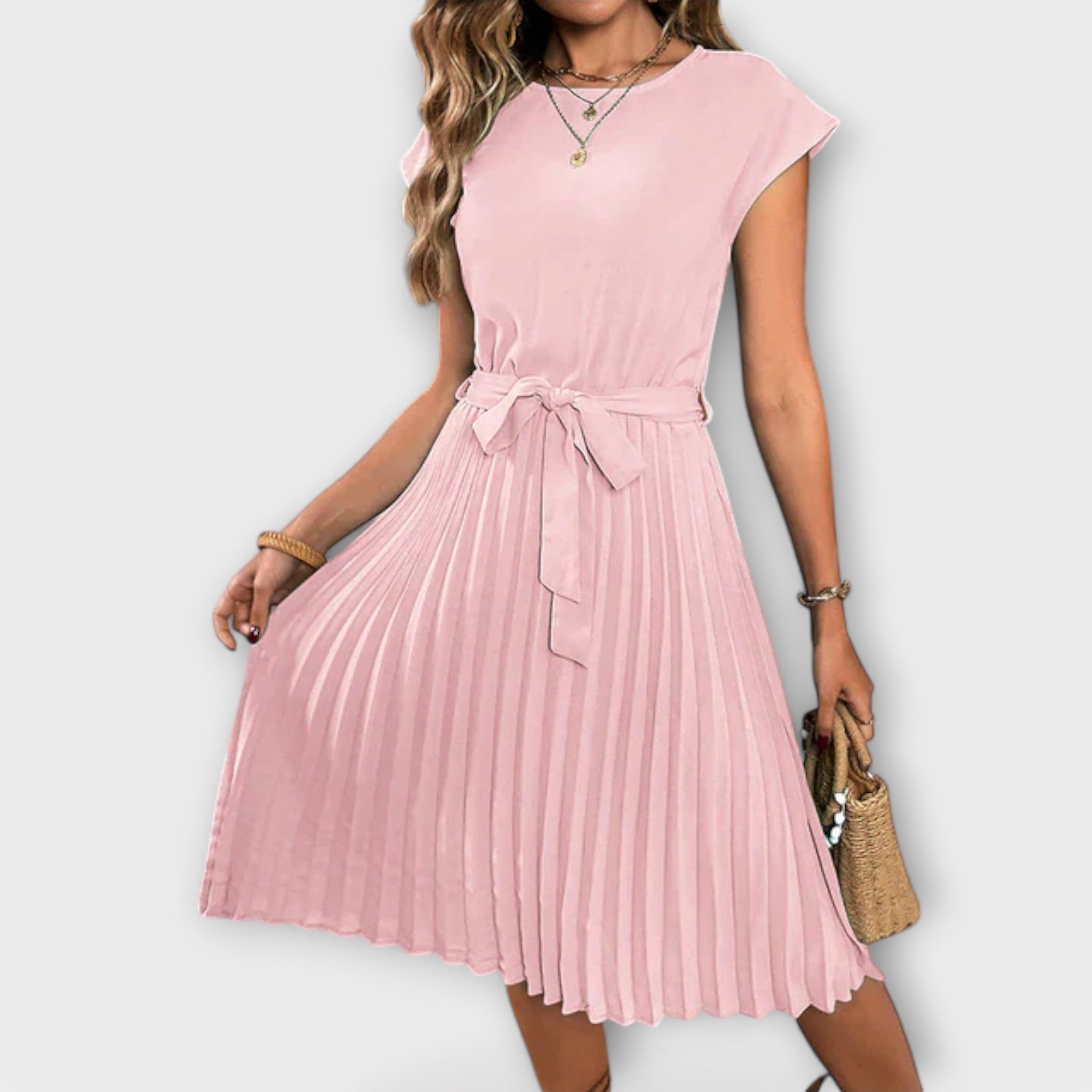 Claire – Casual Pleated Dress