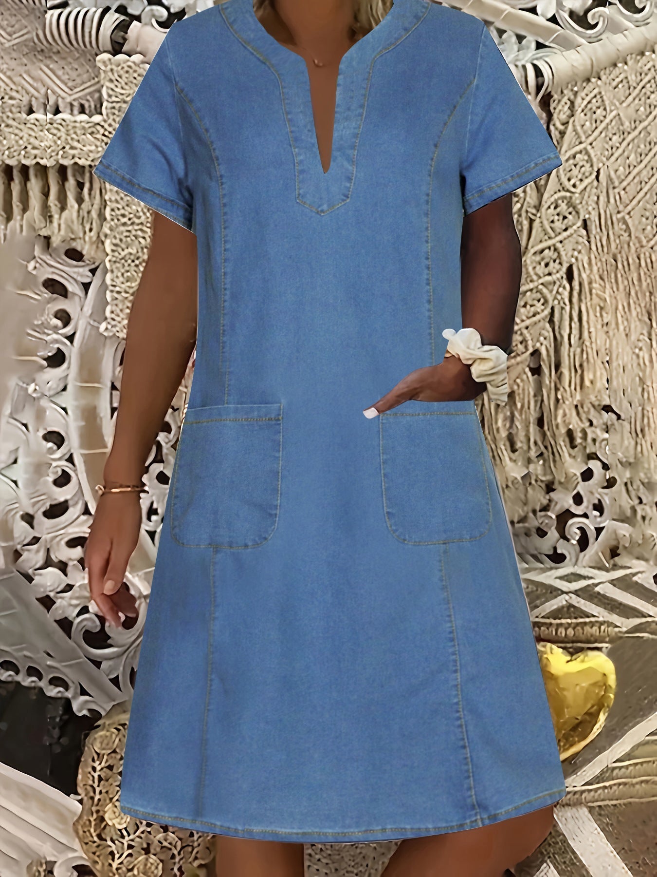 Sophie Denim Shift Dress