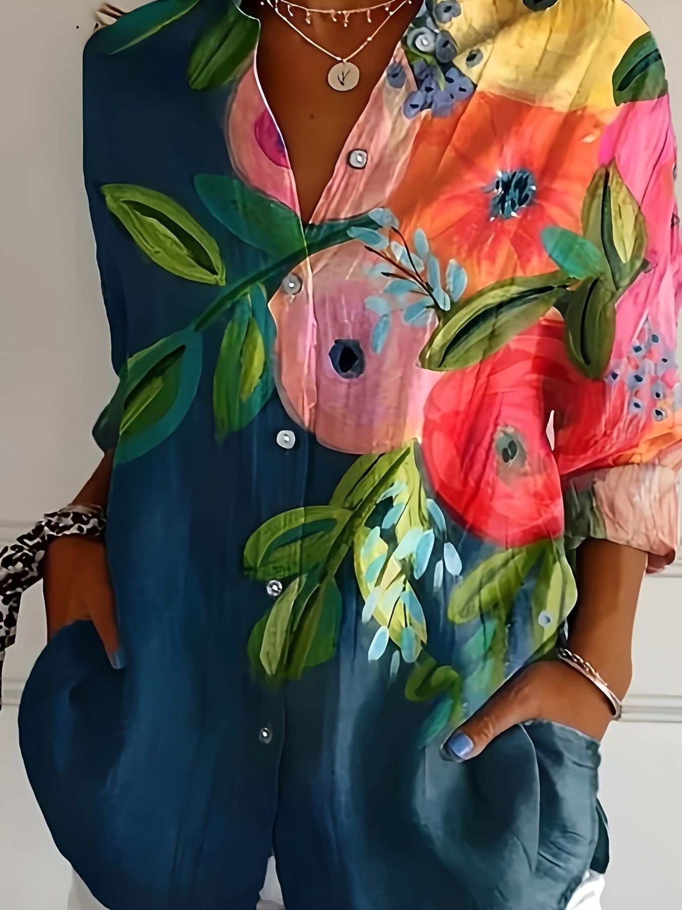 Fiona - Floral Long Sleeve Shirt