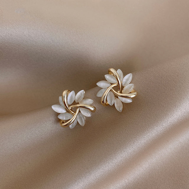 Lila - Opal Petal Hoops
