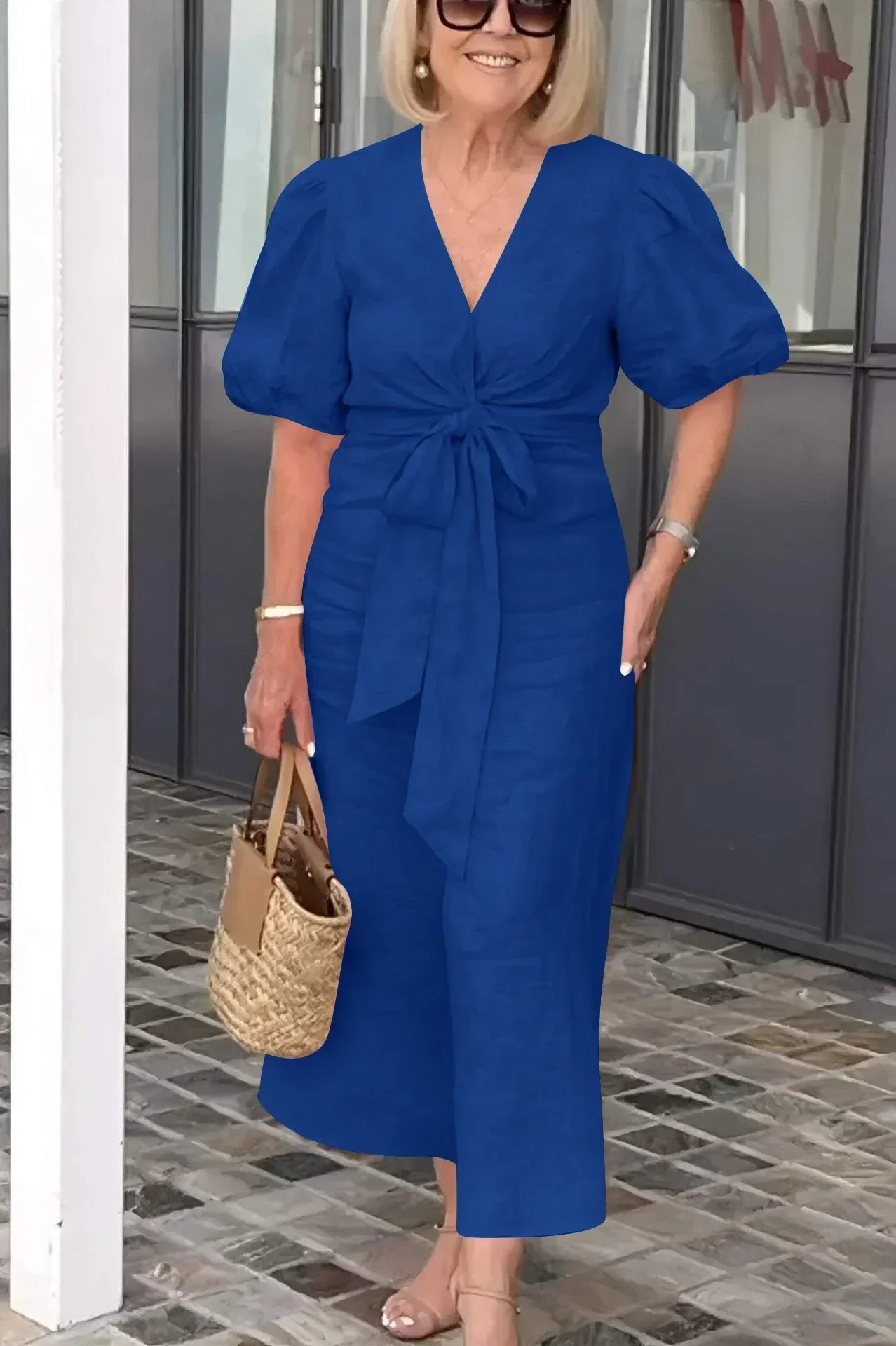 Lila Airy V-Neck Dress