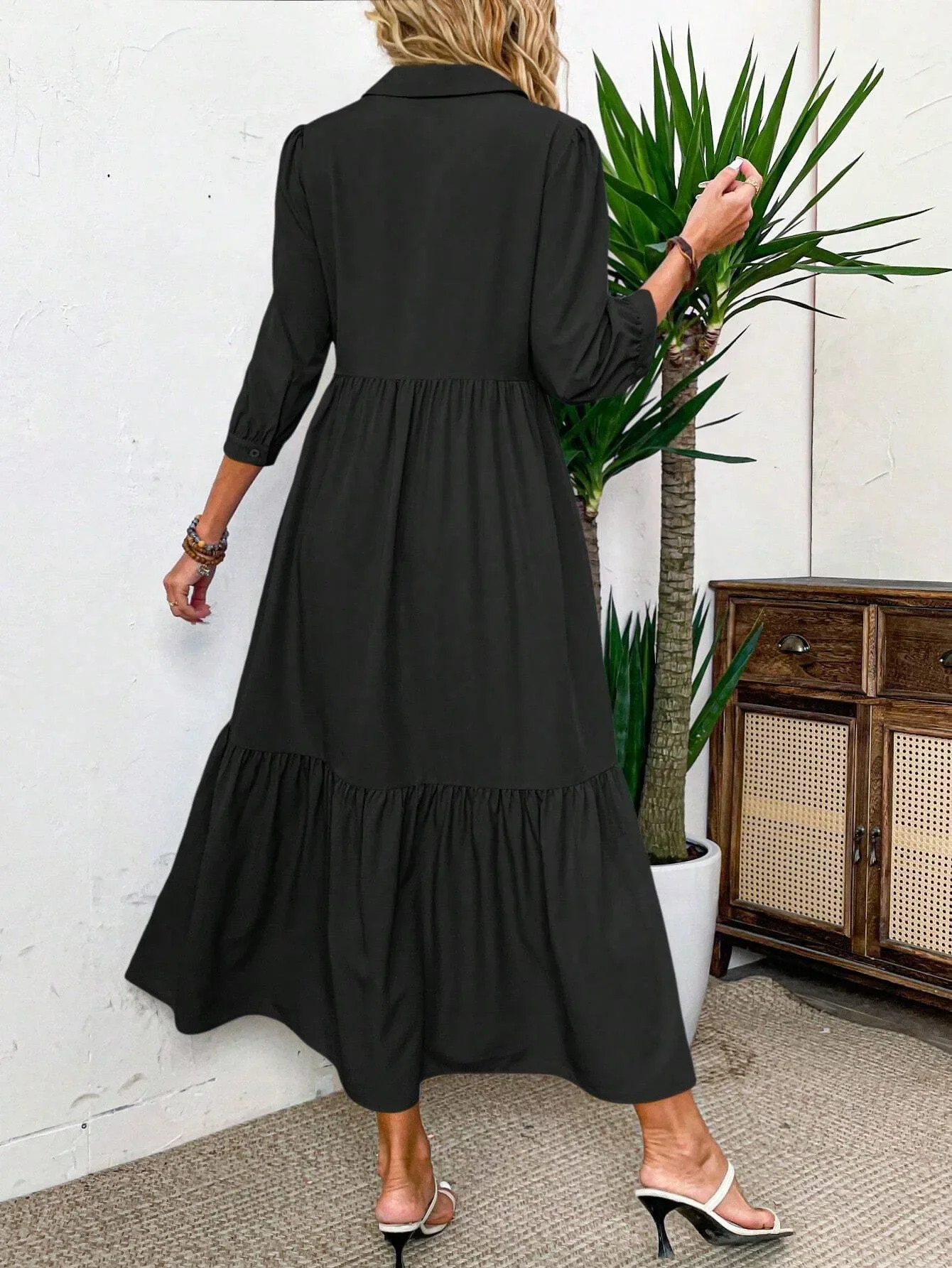 Suzanne - Fluid Shirt Dress