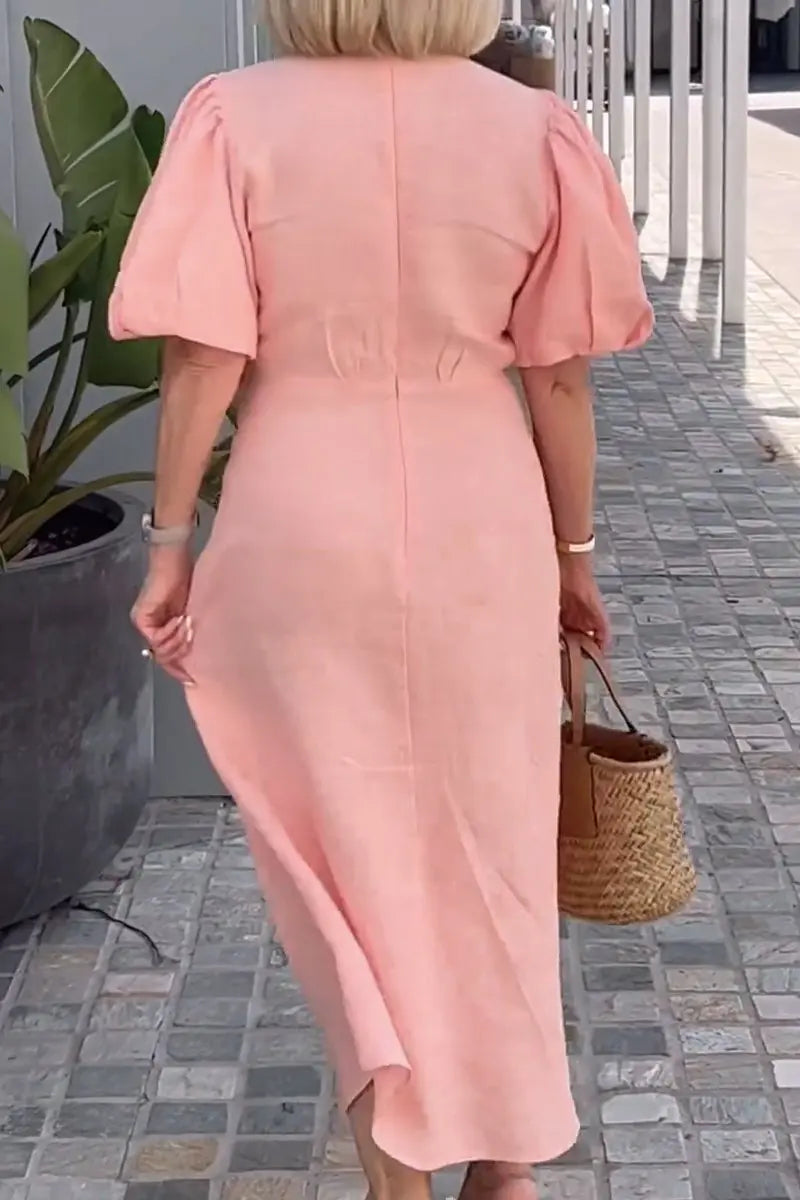 Lila Airy V-Neck Dress