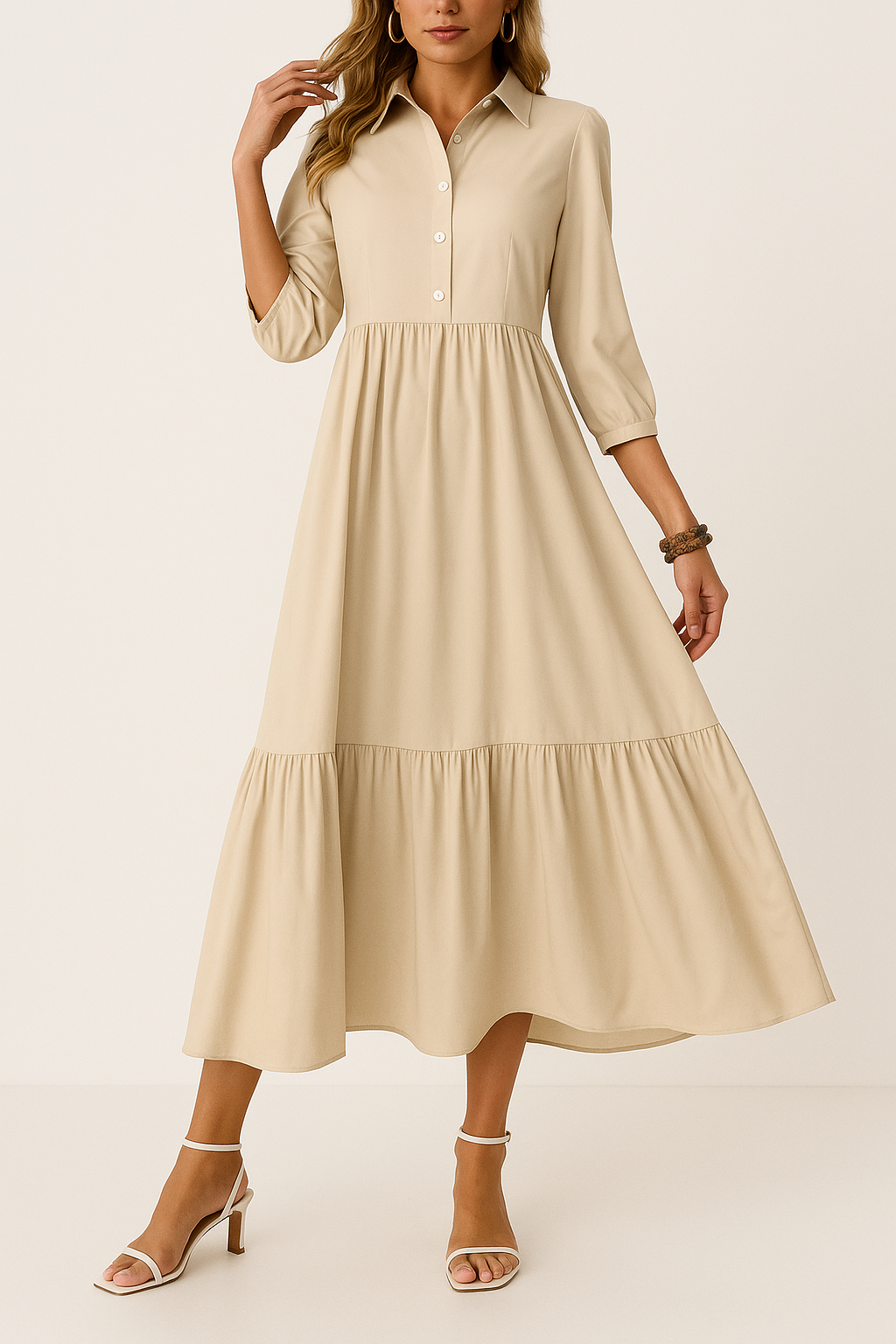 Suzanne - Fluid Shirt Dress