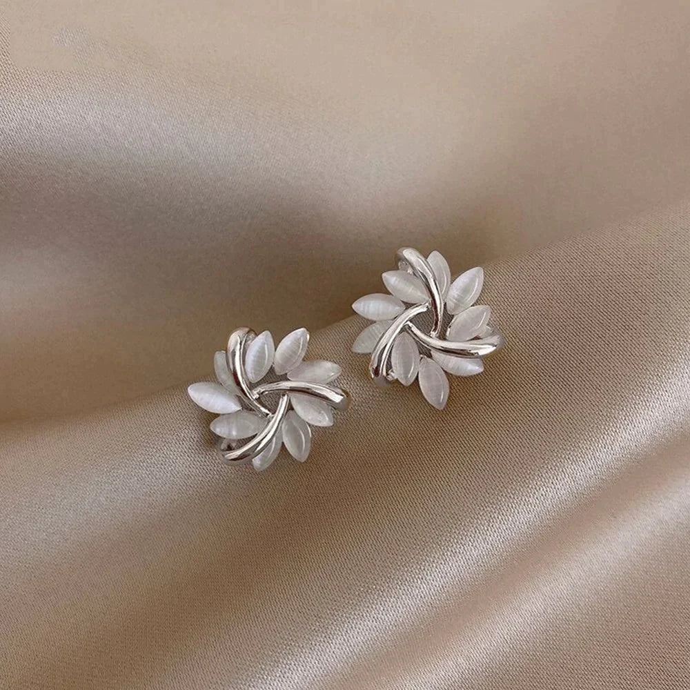 Lila - Opal Petal Hoops