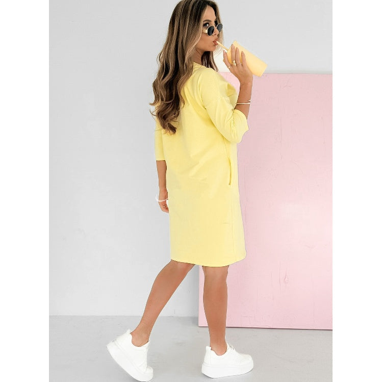 Mira – 3/4 Sleeve Dress with Pockets