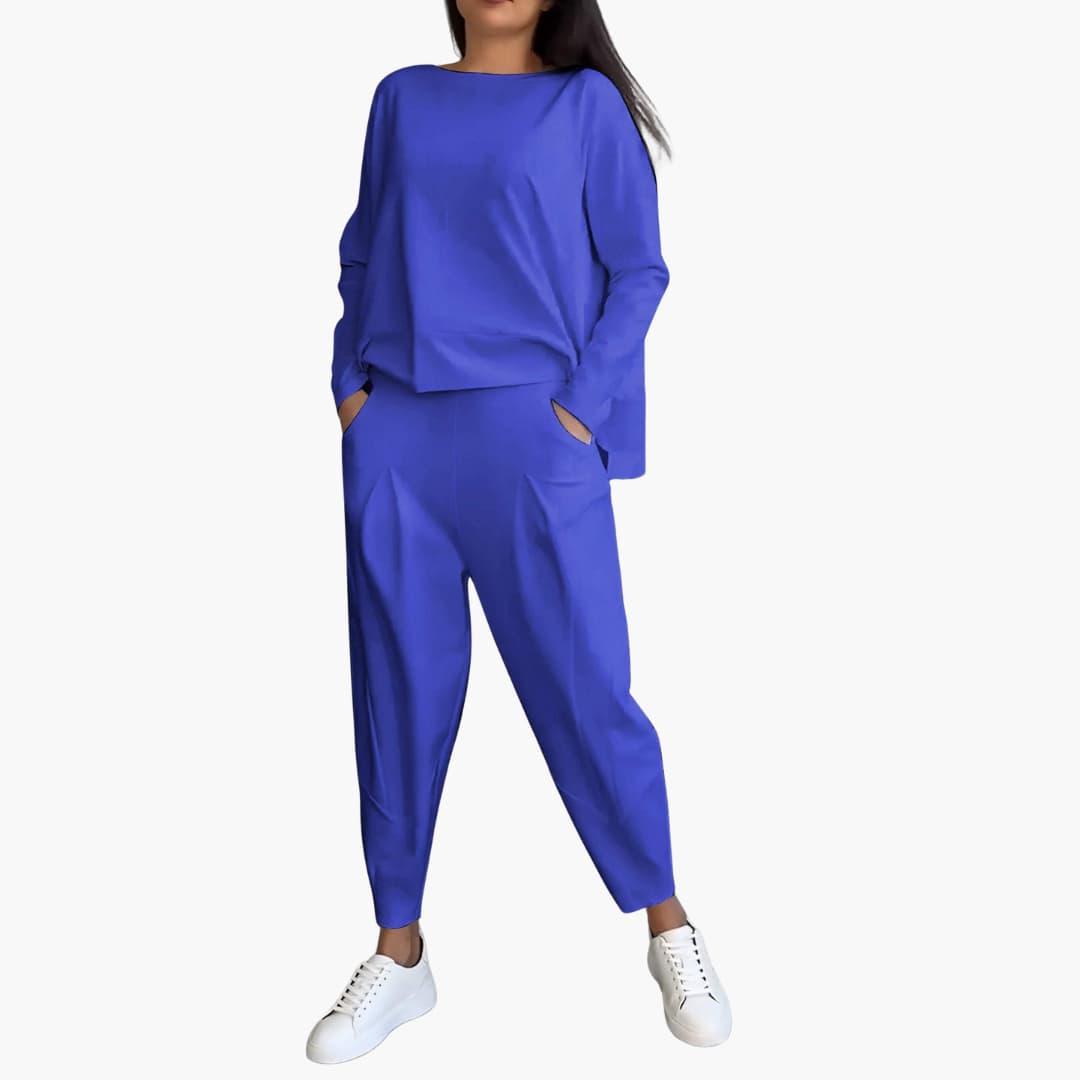 Diane – Comfortable Two-Piece Set with Round Neck