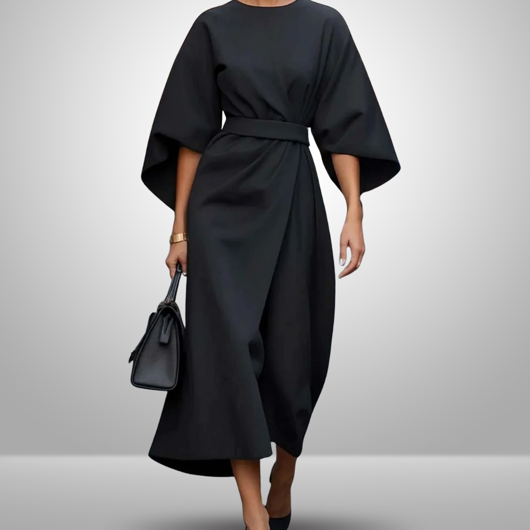 Luciana - Elegant Lantern Sleeve Dress
