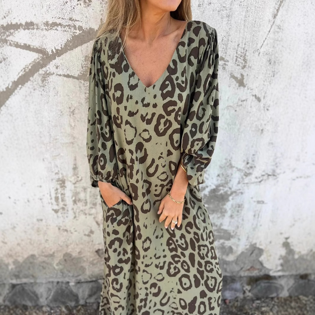 Savannah Leopard Dress