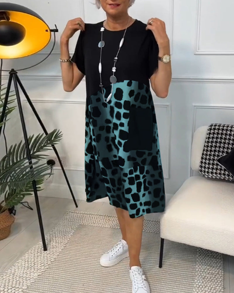Lina – Lightweight Summer Dress with Round Neck