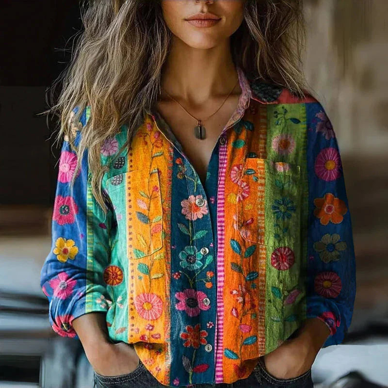 Clara Vintage Spring Blouse