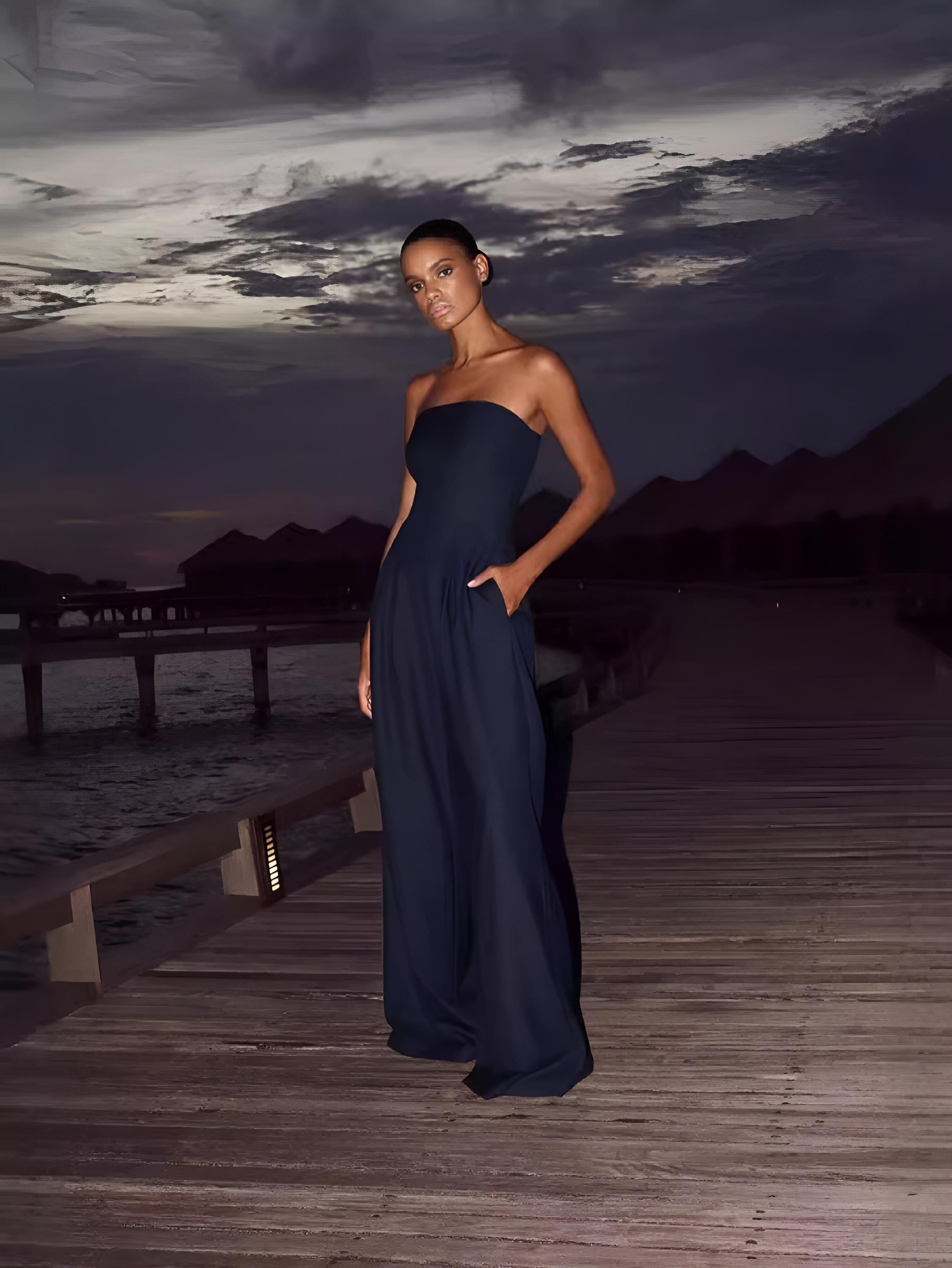 Inès – Strapless Jumpsuit