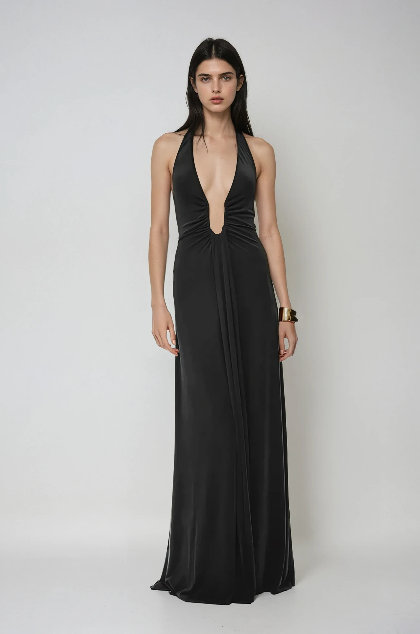 Althea – Long Cupro Dress