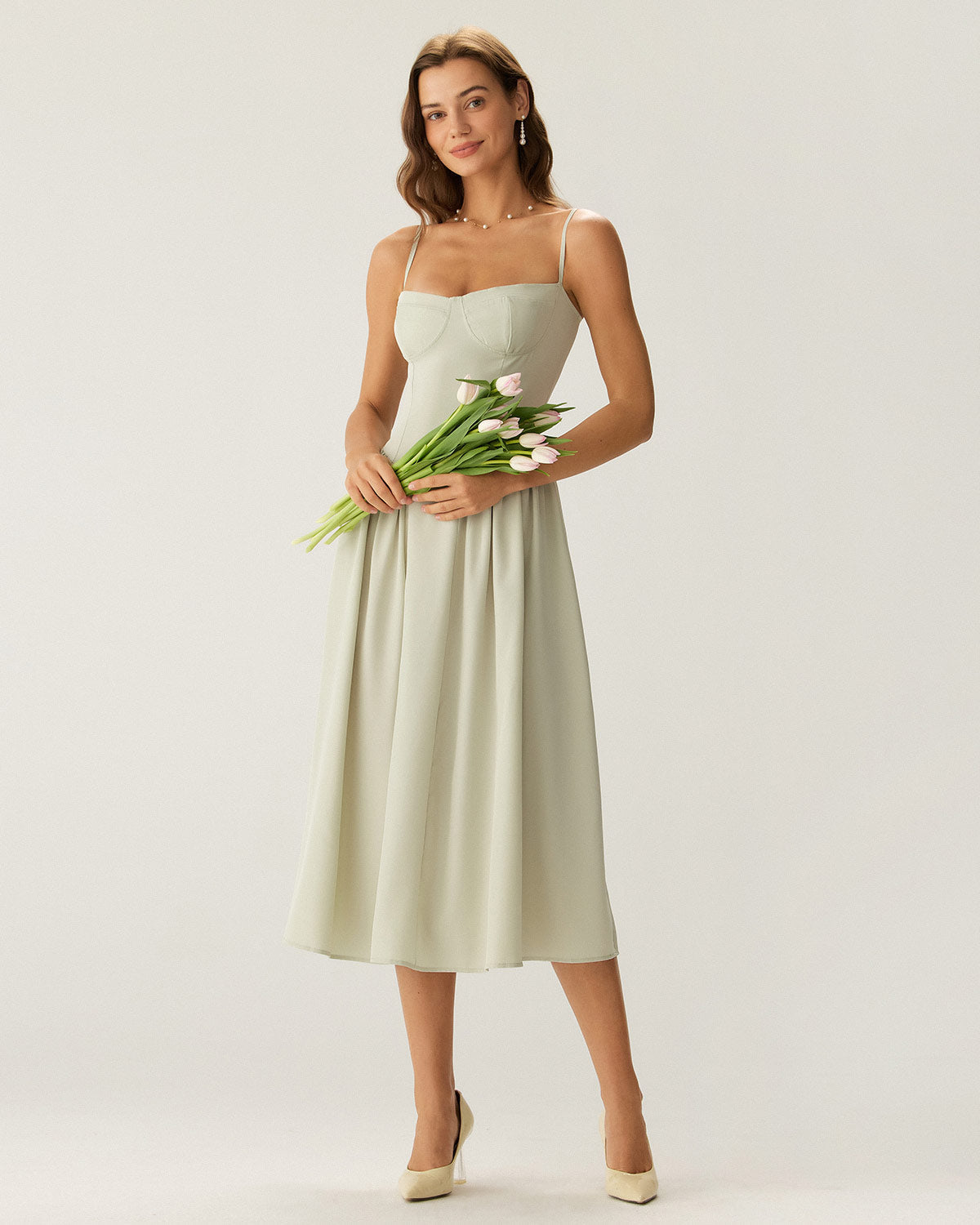 Eva - Elegant Midi Slip Dress
