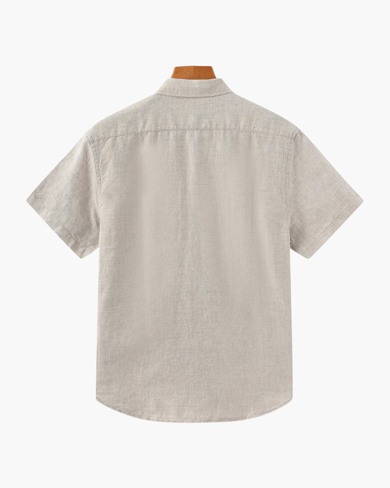 Short-sleeve Linen Shirt