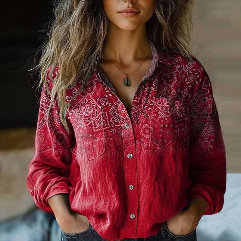 Clara Vintage Spring Blouse