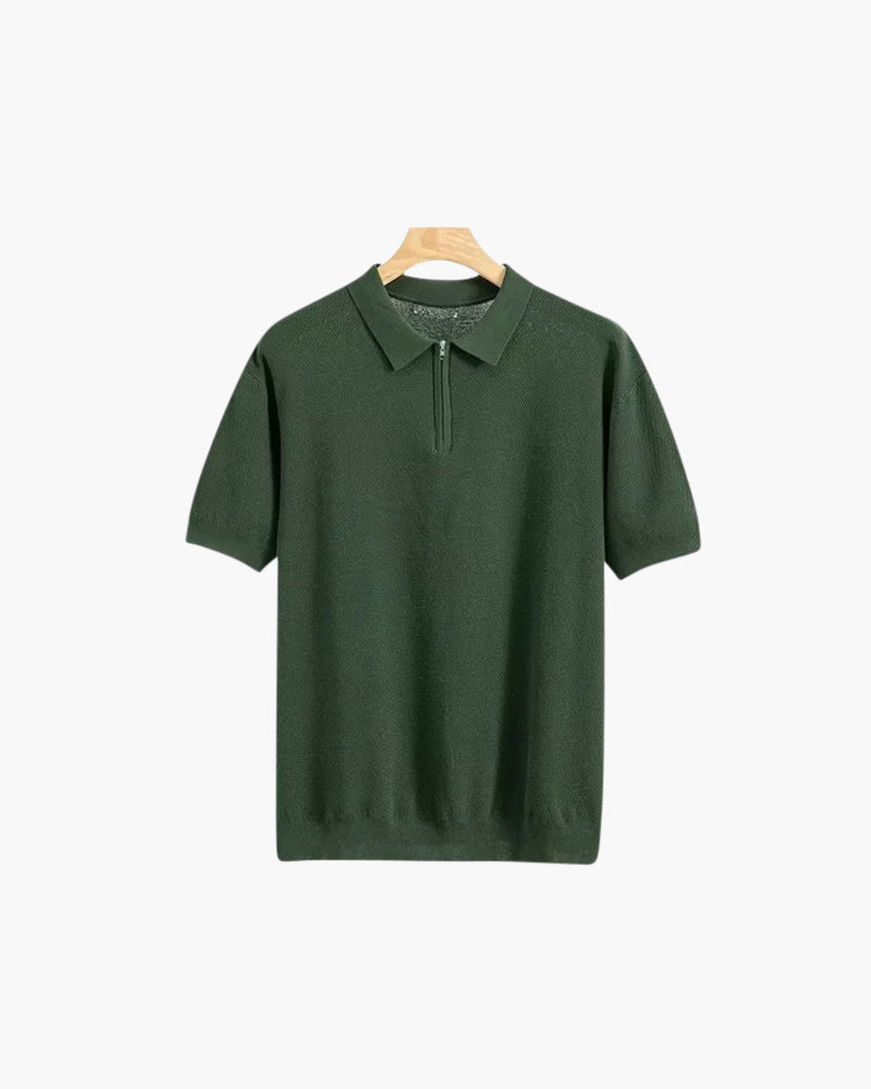 Zip Up Polo