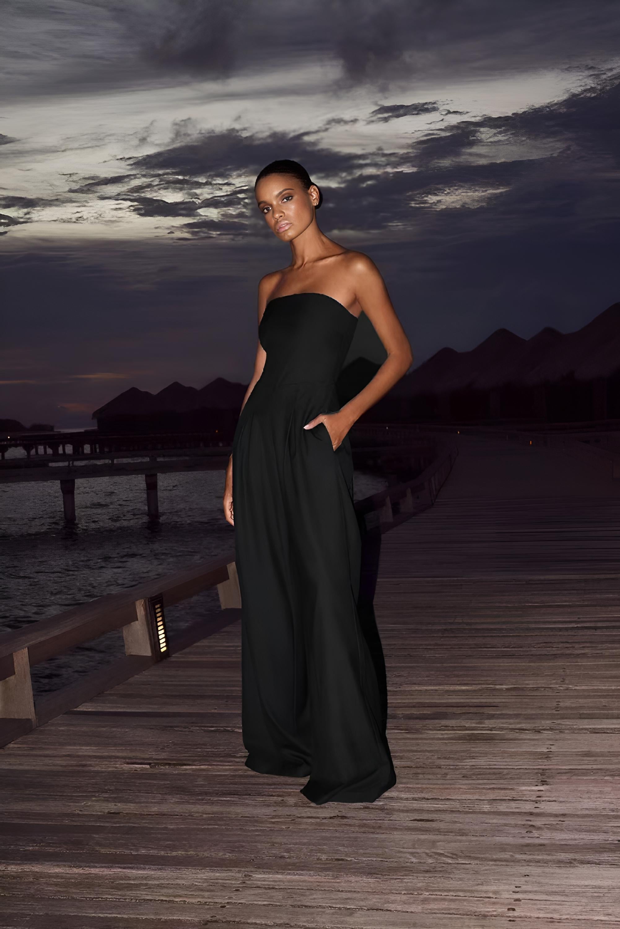 Inès – Strapless Jumpsuit