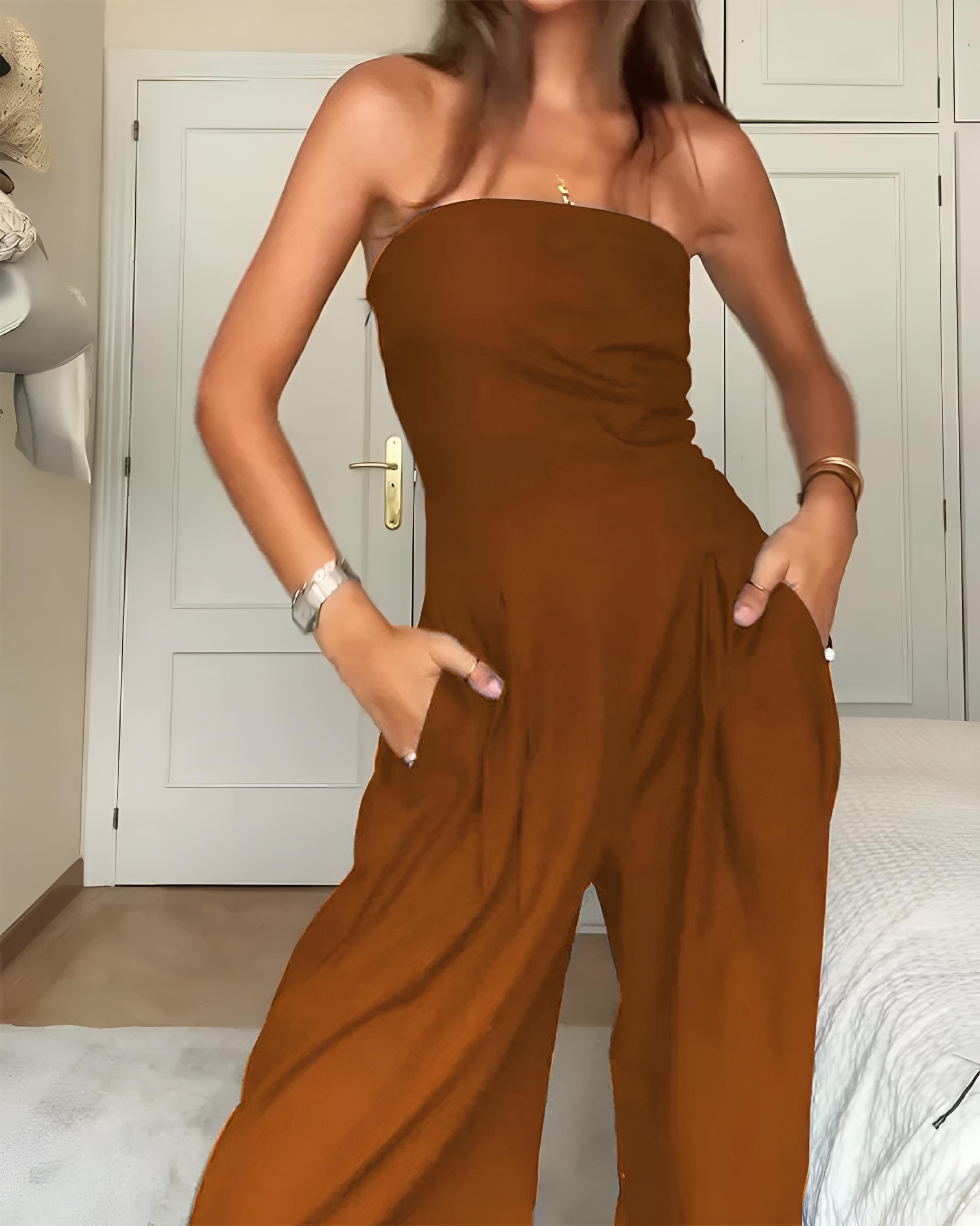 Inès – Strapless Jumpsuit