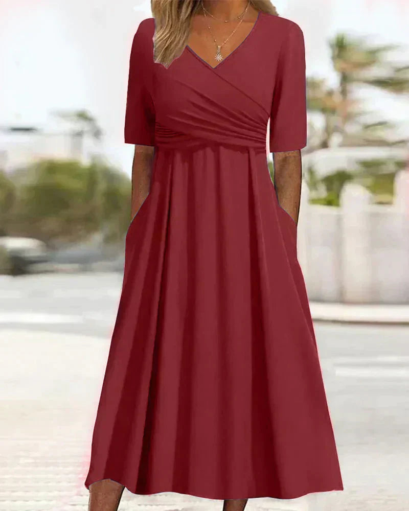Océane – Short Sleeve Wrap Dress
