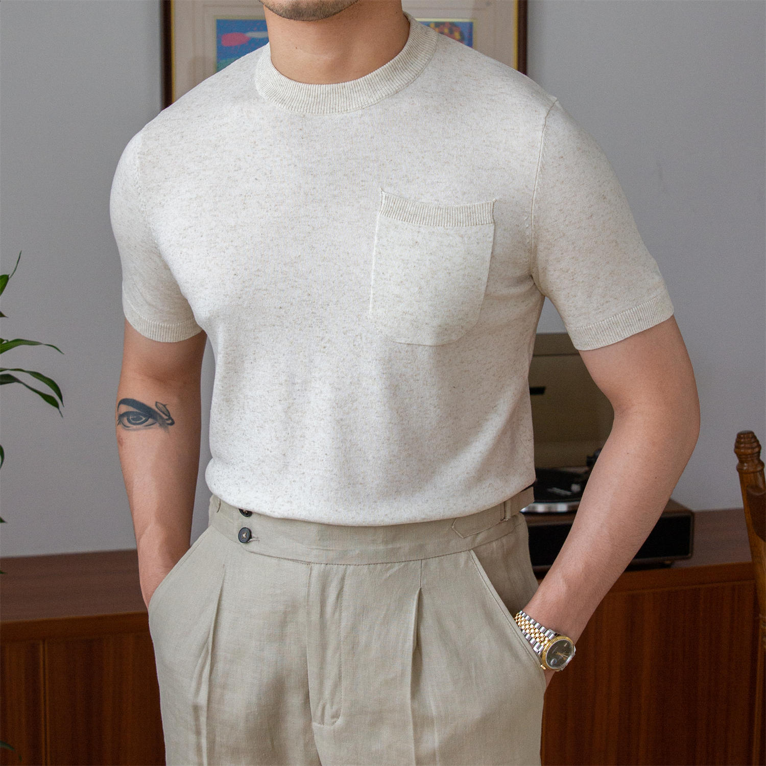 Essential Knitted T-Shirt