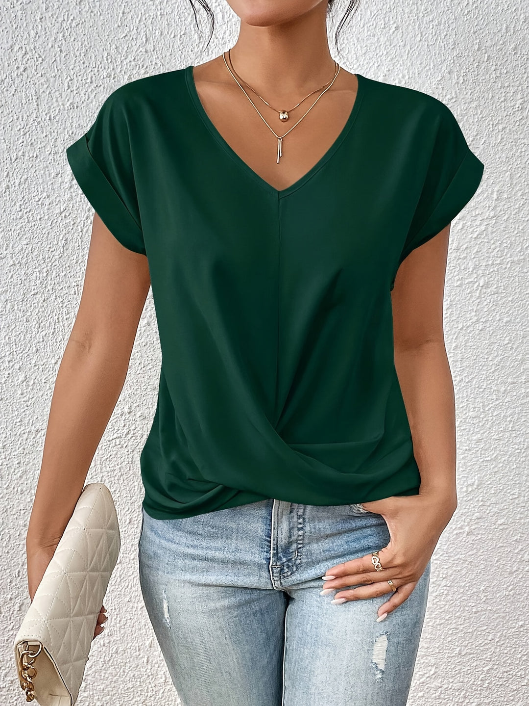Mira - Elegant V-Neck Tee