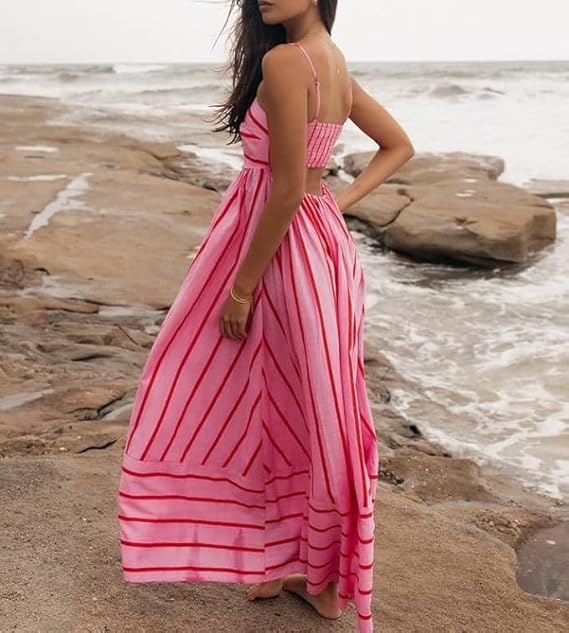 Pink – Sunset Vibes Maxi Dress