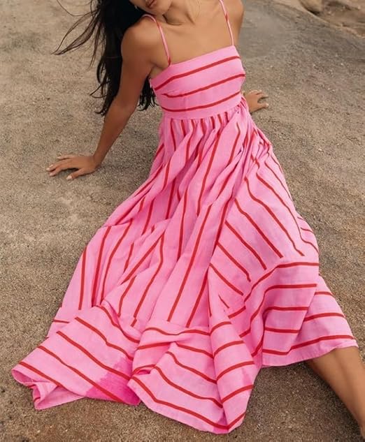 Pink – Sunset Vibes Maxi Dress