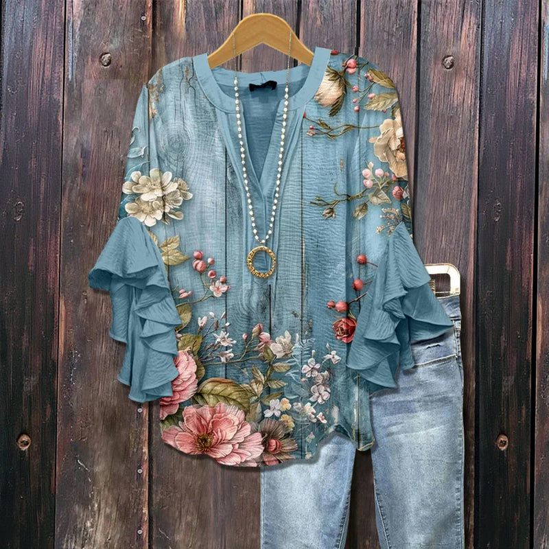 Claire Floral Vintage Blouse