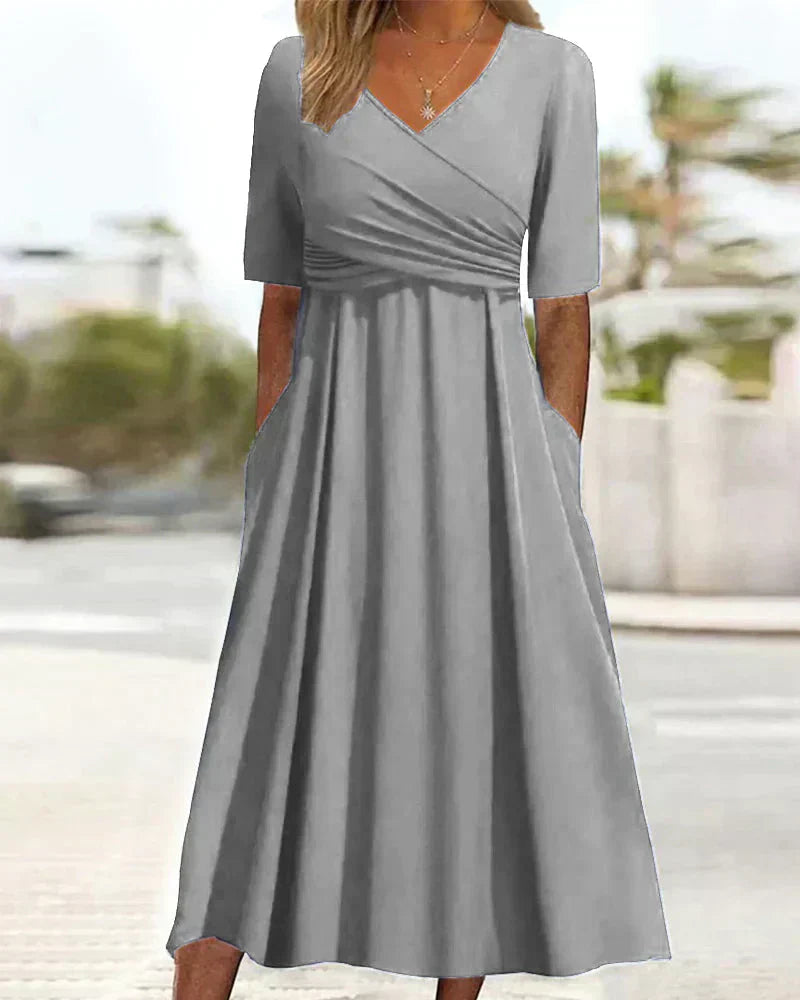 Océane – Short Sleeve Wrap Dress