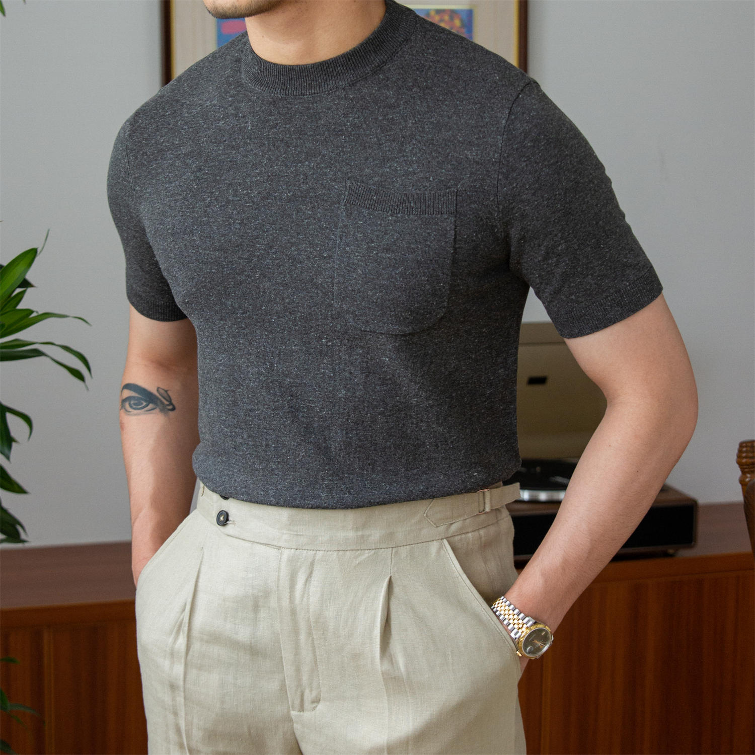 Essential Knitted T-Shirt