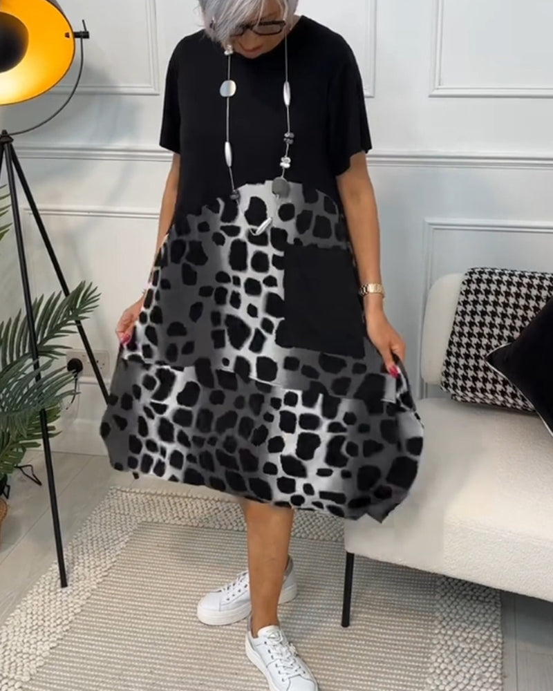 Lina – Lightweight Summer Dress with Round Neck