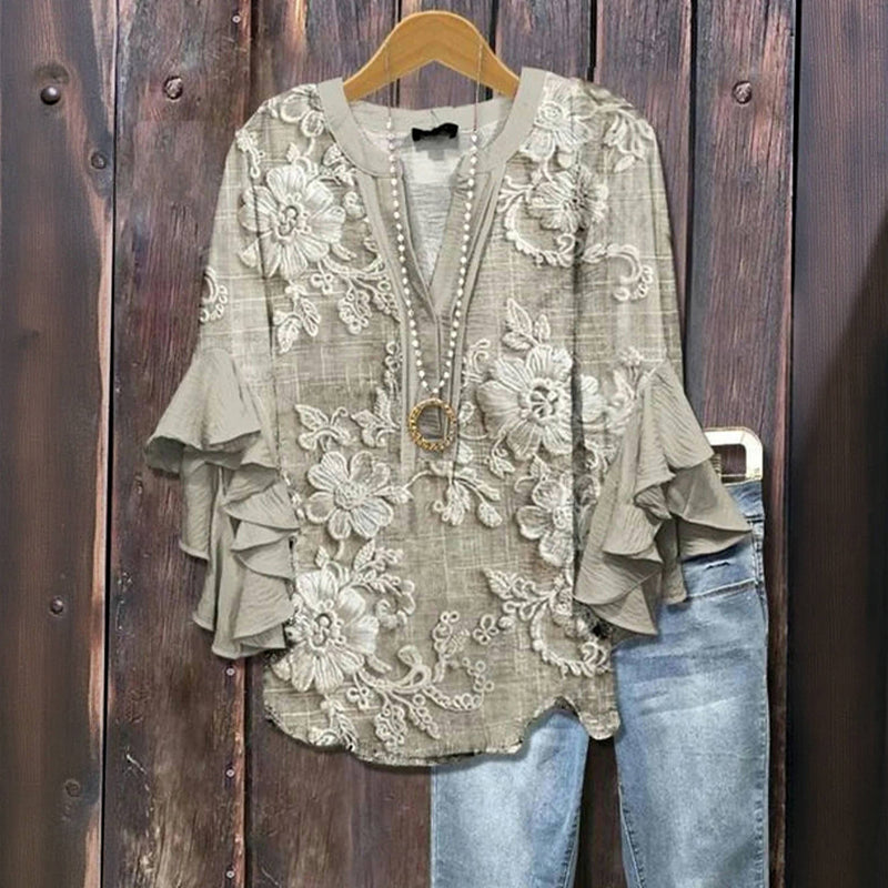 Daisy - Vintage Floral Blouse