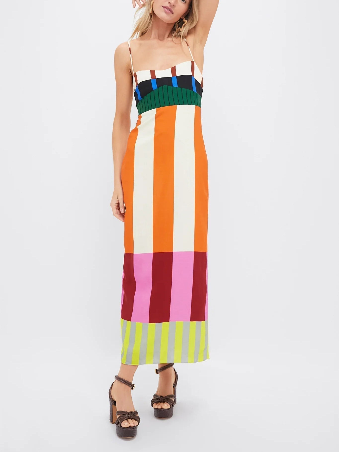 Paloma – Long Dress with Colorful Stripes