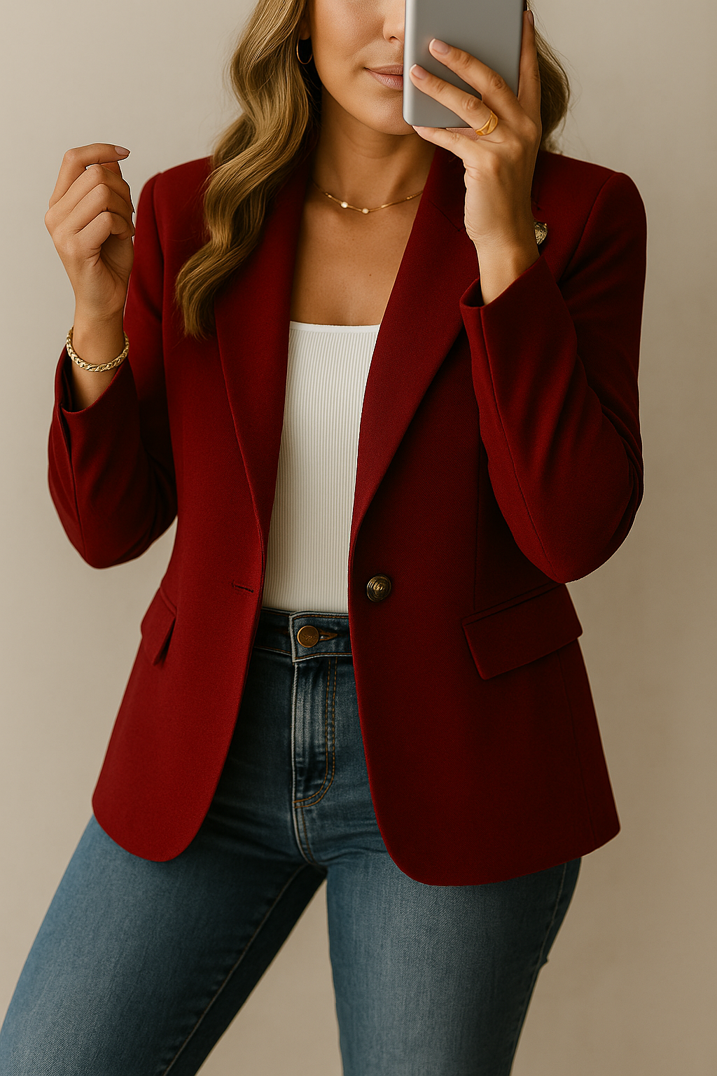 Verena - Tailored Pocket Blazer