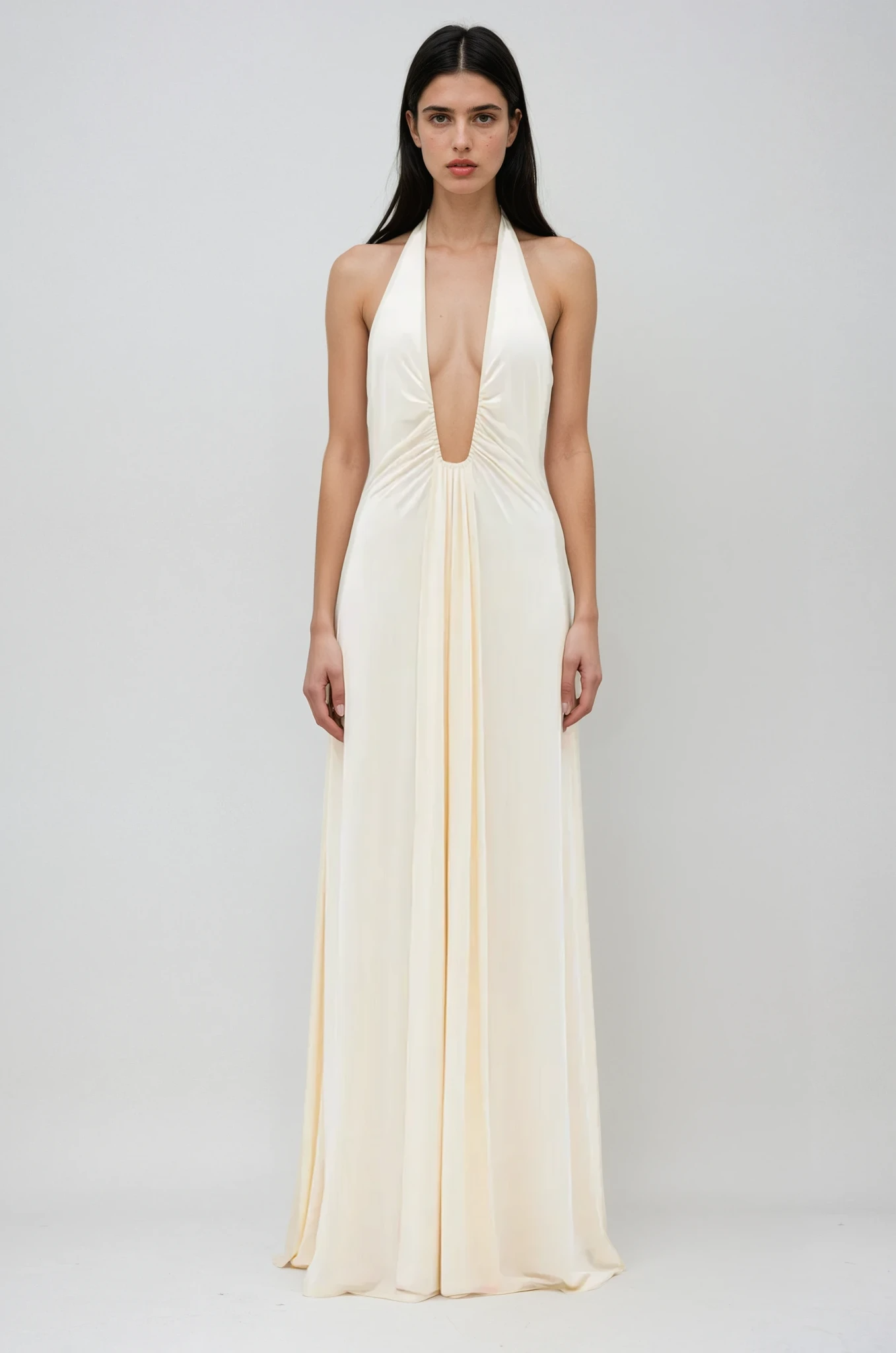 Althea – Long Cupro Dress
