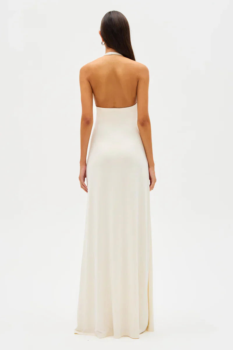Althea – Long Cupro Dress