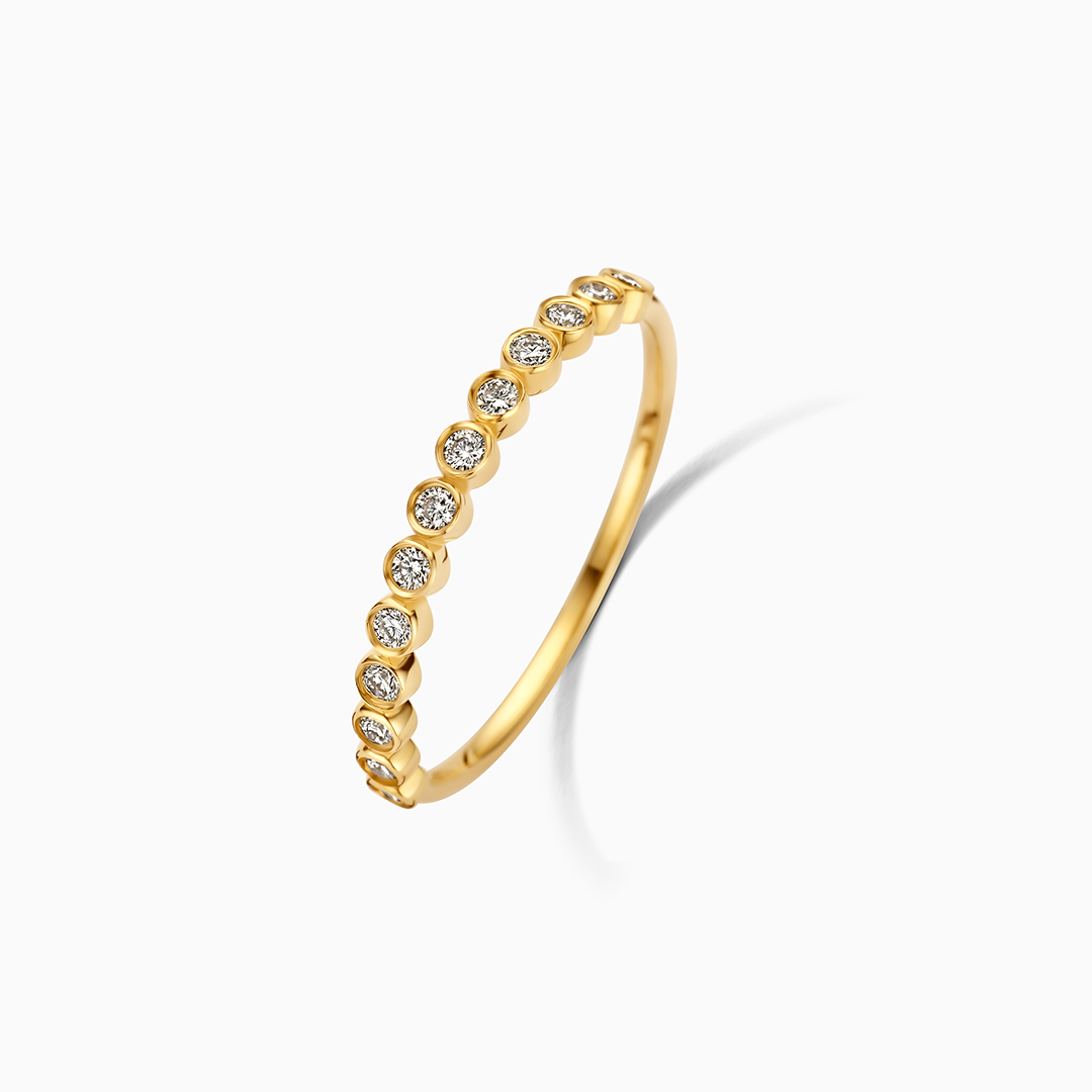 Luna - Pearl Diamond Ring