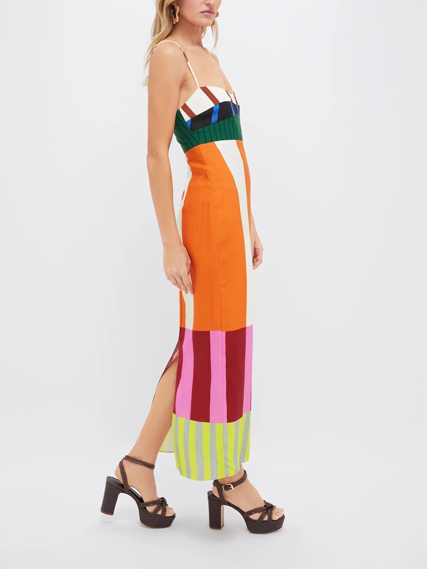 Paloma – Long Dress with Colorful Stripes