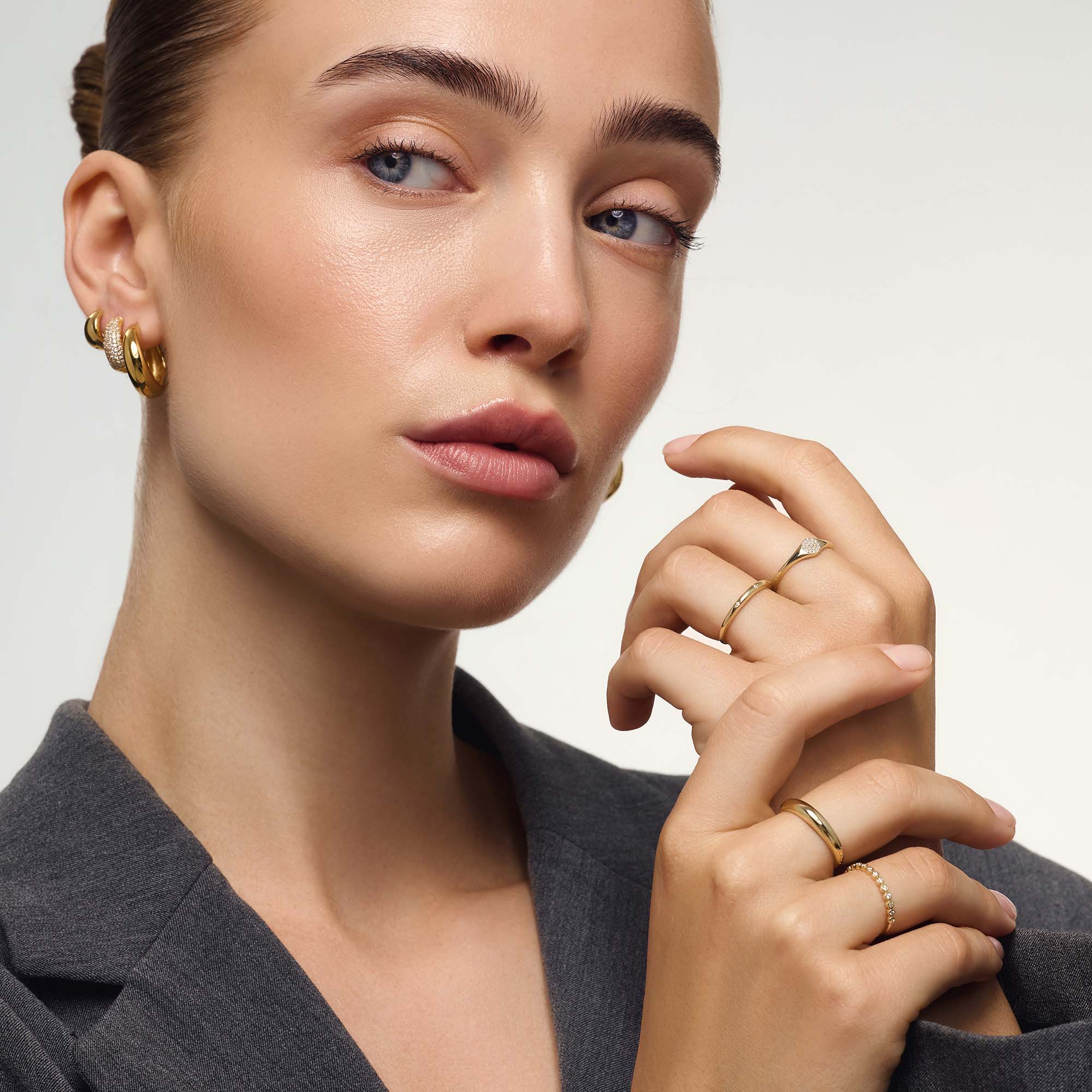 Luna - Pearl Diamond Ring